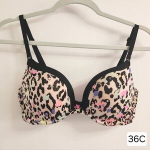 Victoria's Secret PINK | Leopard Print Campus Push Up Bra